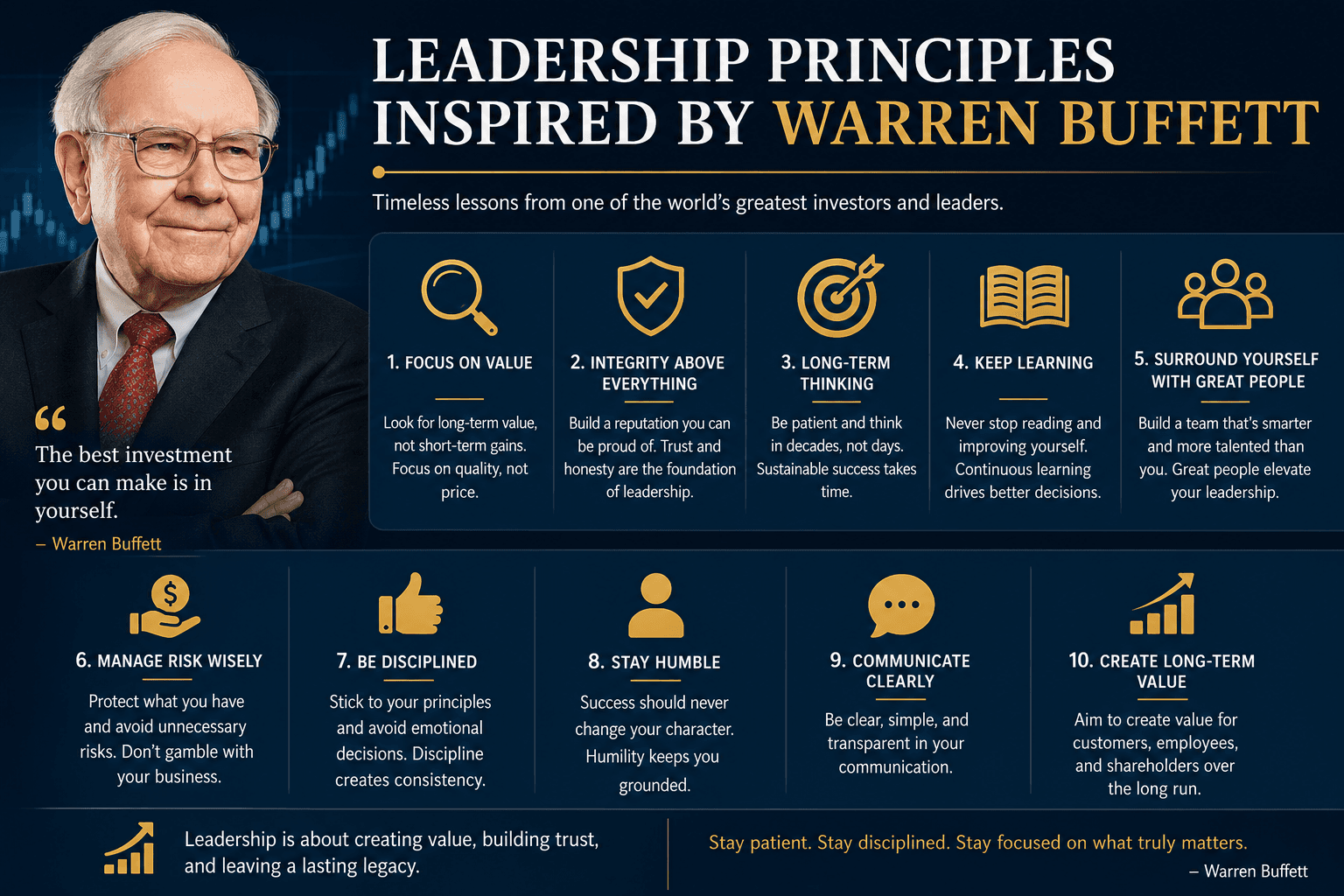 Leadership Principles Inspired by Warren Buffett