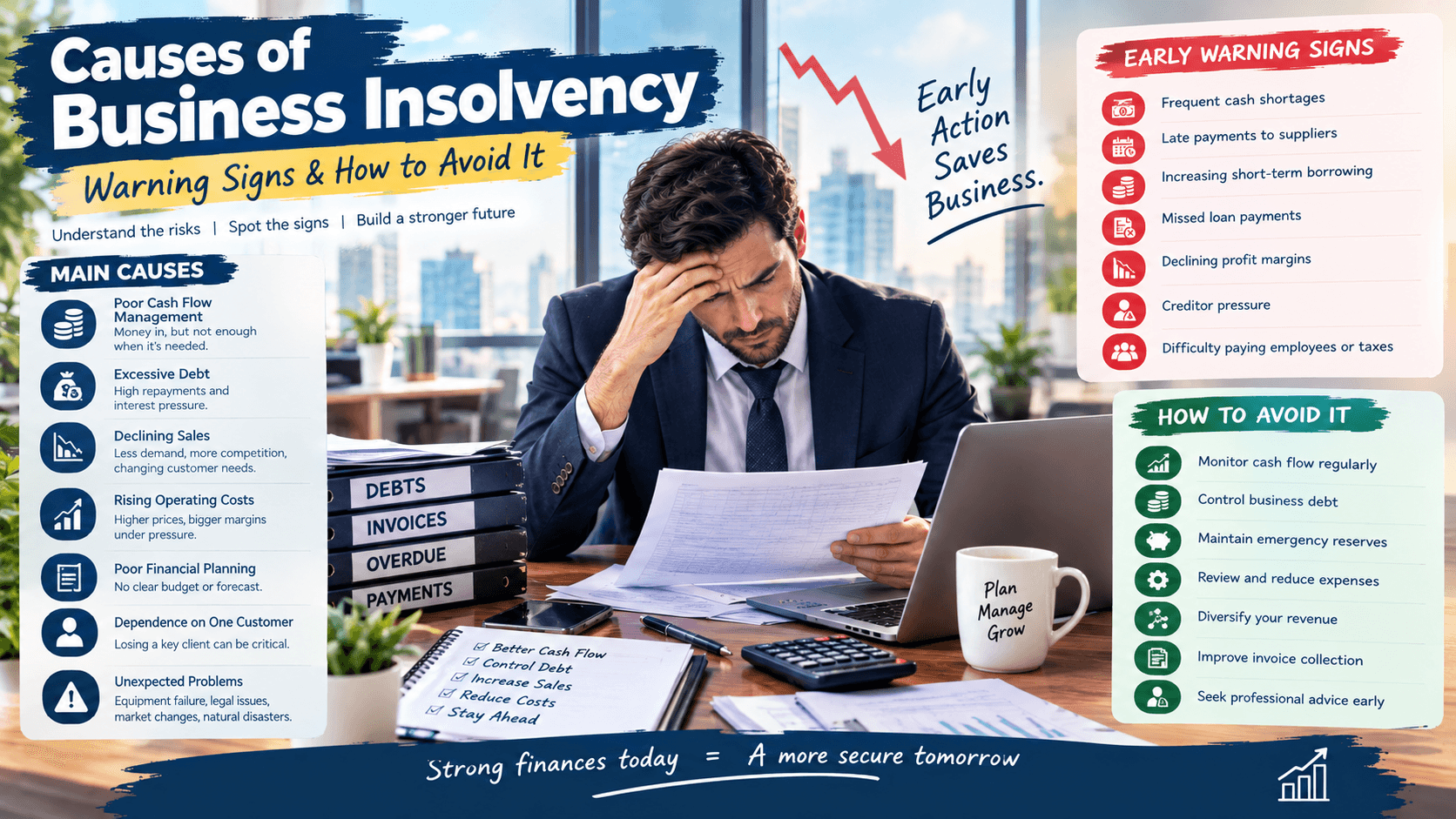 Causes of Business Insolvency: Warning Signs and Ways to Avoid Financial Failure