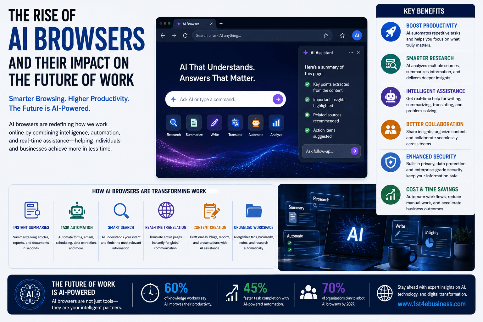 The Rise of AI Browsers and Their Impact on the Future of Work