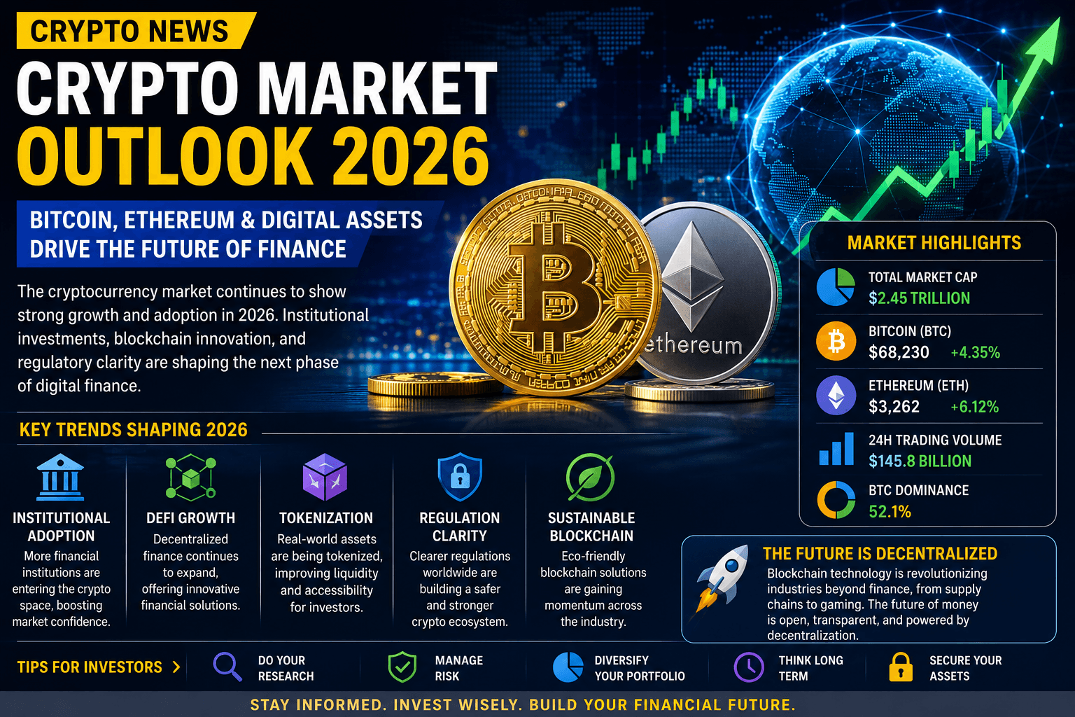 Crypto Market Outlook 2026: Bitcoin, Ethereum, and Digital Assets Continue to Shape Global Finance