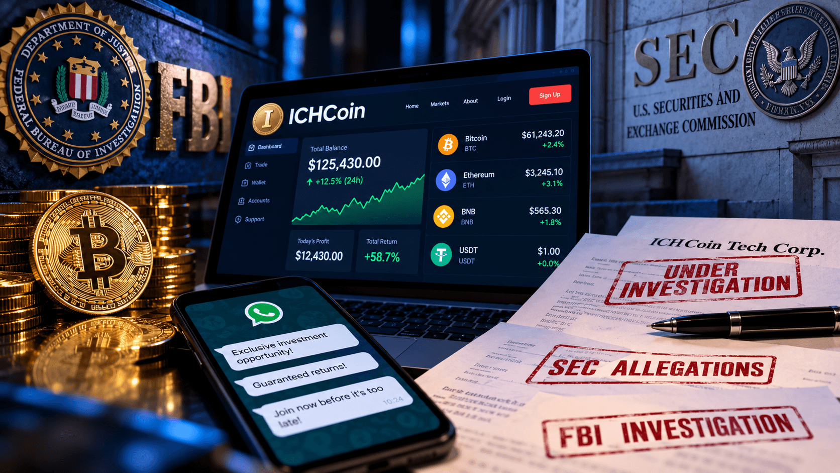 ICHCoin Crypto Scam Investigation: FBI Warning Signs and SEC Allegations Explained