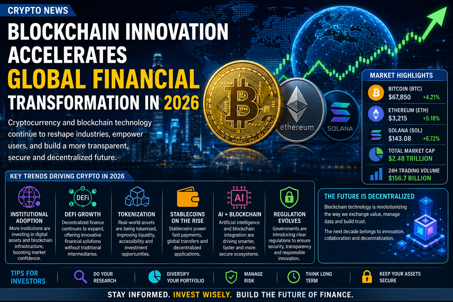 Blockchain Innovation and Cryptocurrency Adoption Accelerate Global Financial Transformation in 2026