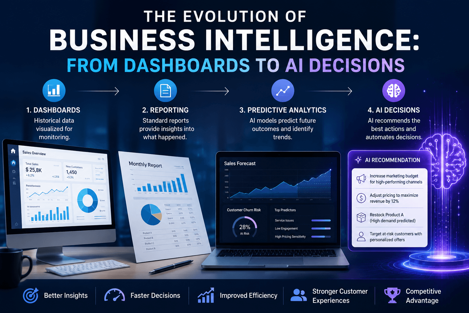 The Evolution of Business Intelligence: From Dashboards to AI Decisions
