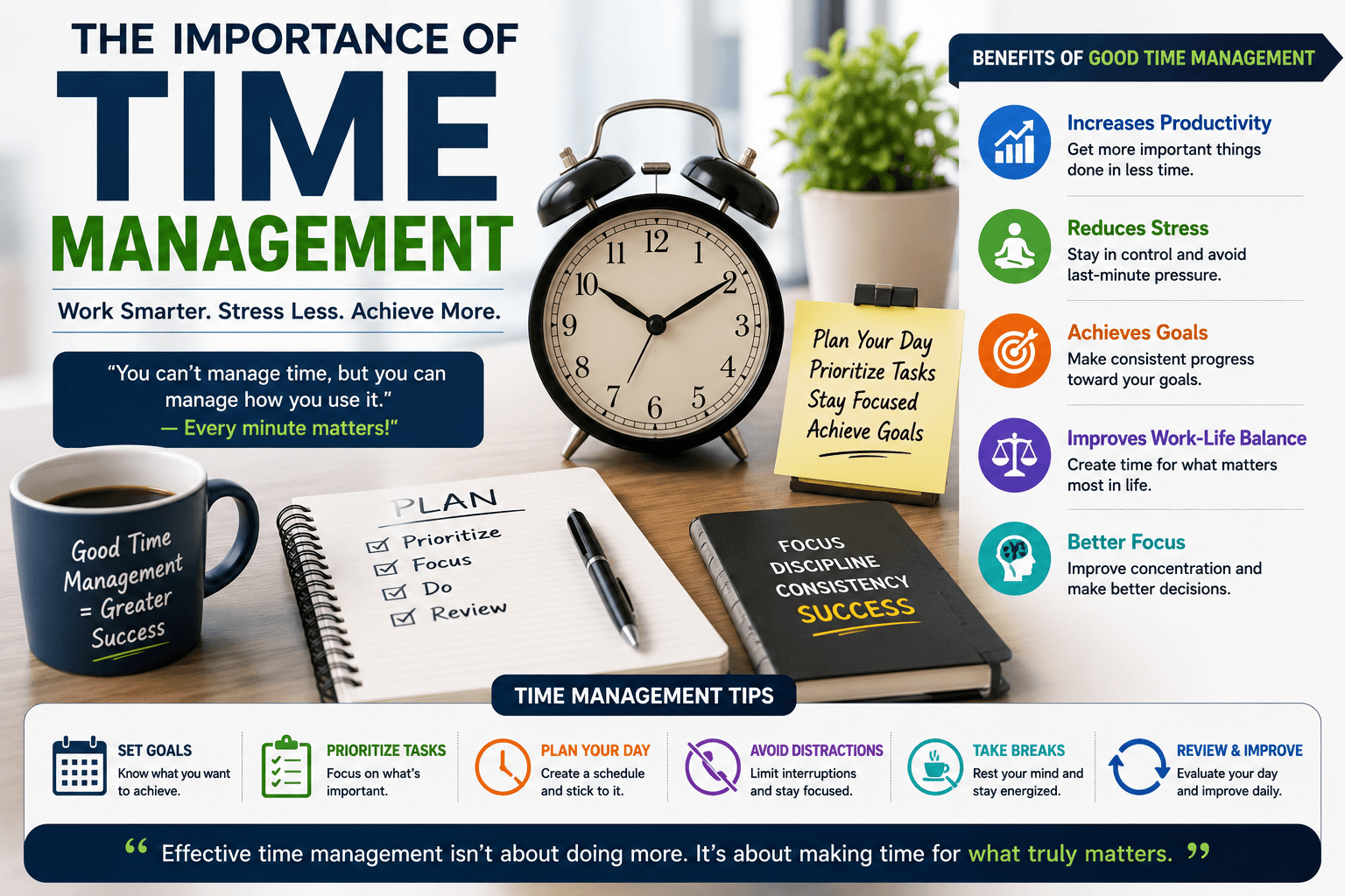 The Importance of Time Management: How to Work Smarter and Achieve Your Goals