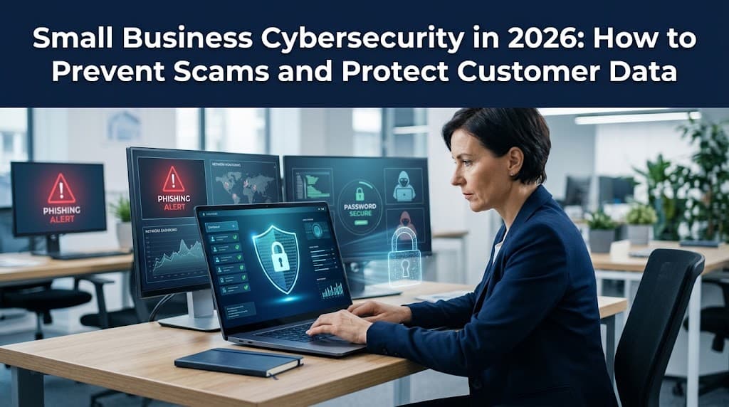 Small Business Cybersecurity in 2026: How to Prevent Scams and Protect Customer Data