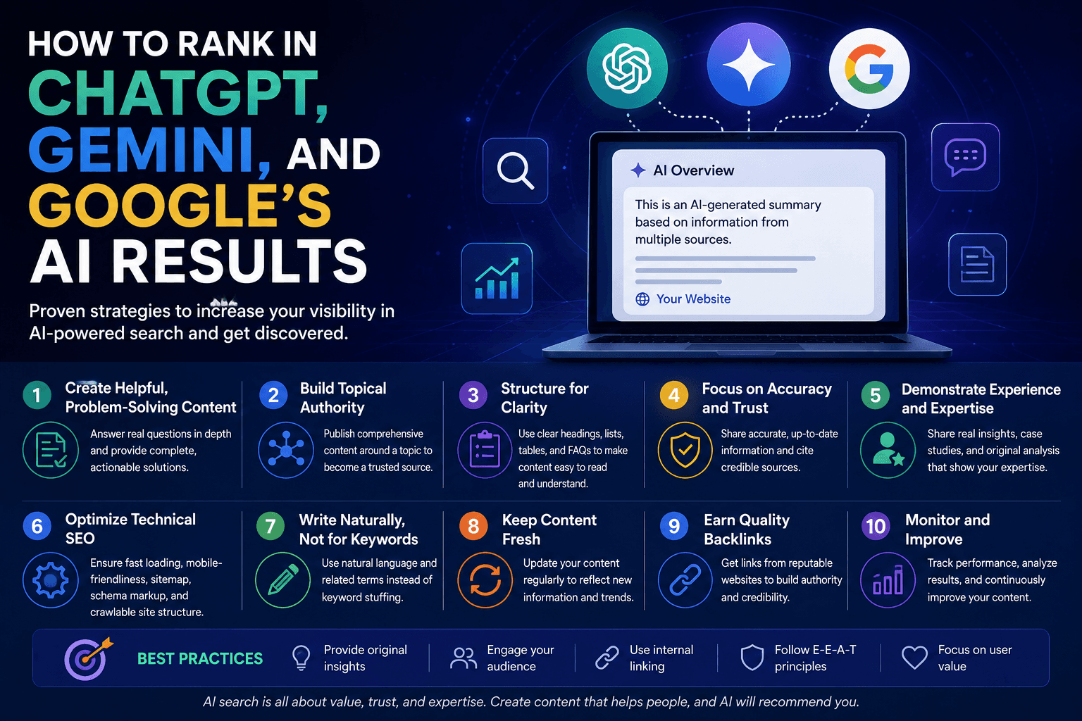 How to Rank in ChatGPT, Gemini, and Google's AI Results