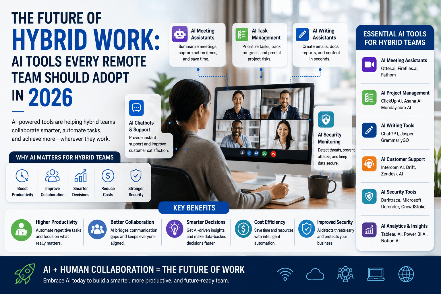 The Future of Hybrid Work: AI Tools Every Remote Team Should Adopt in 2026
